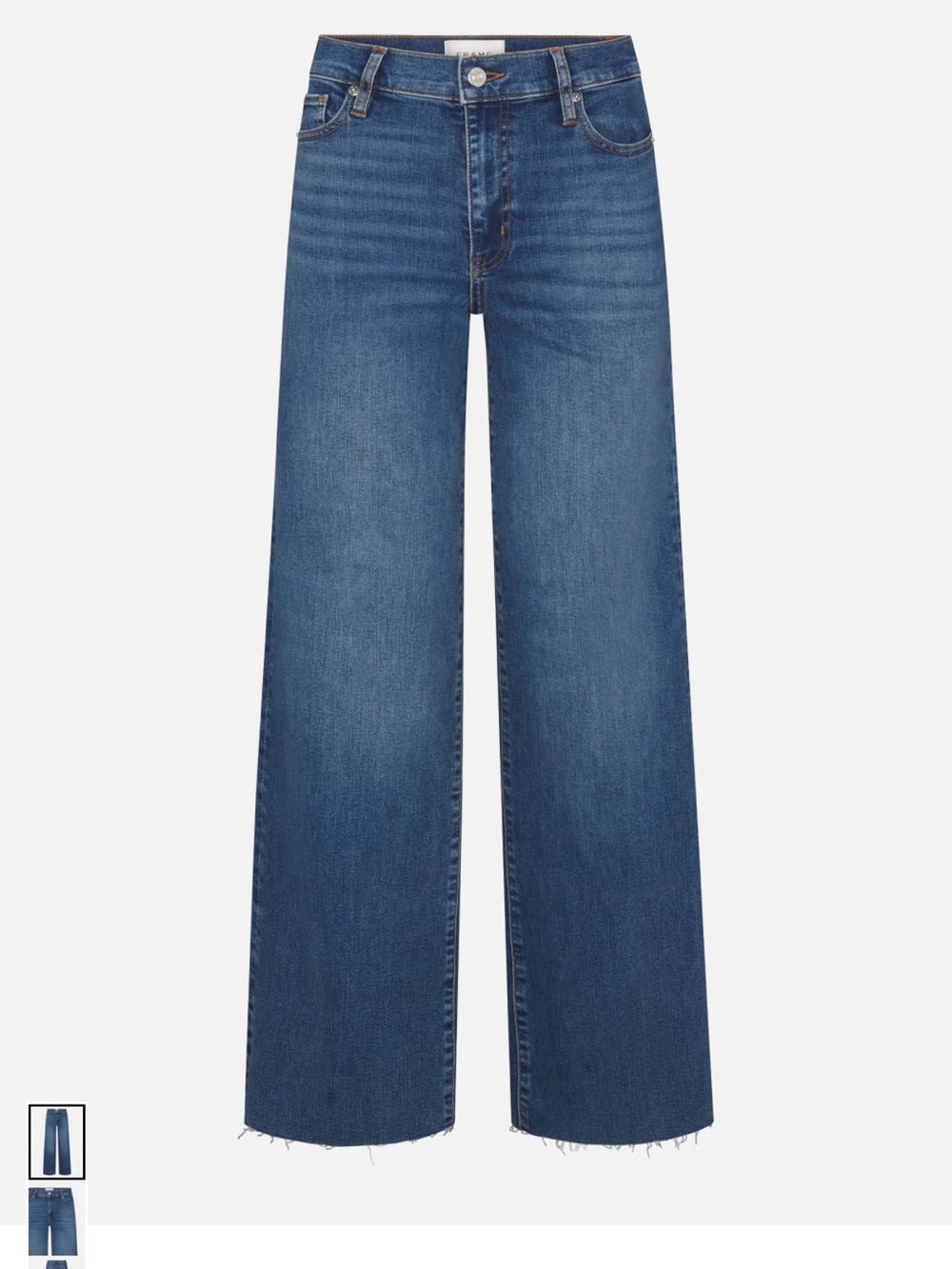 Frame Denim Women's Wide-Leg Jeans in Medium Blue Wash